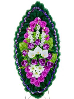 Солярис 2 - ритуальный венок из искусственных цветов